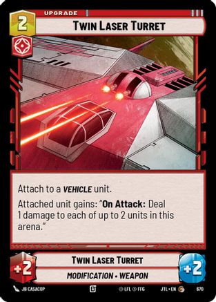 Twin Laser Turret (Foil) (670) - Jump to Lightspeed Foil