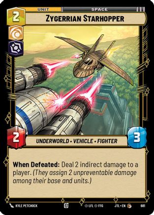 Zygerrian Starhopper (Foil) (681) - Jump to Lightspeed Foil