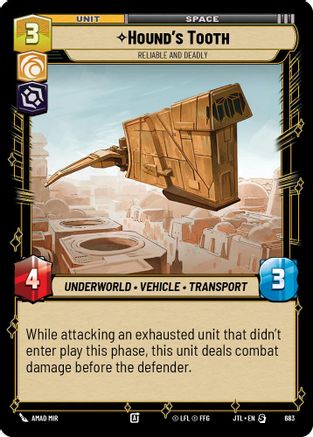 Hound's Tooth - Reliable and Deadly (Foil) (683) - Jump to Lightspeed Foil