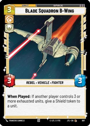 Blade Squadron B-Wing (Foil) (697) - Jump to Lightspeed Foil