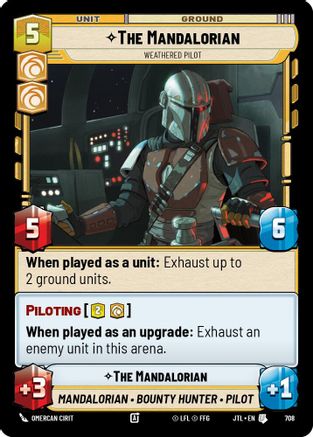 The Mandalorian - Weathered Pilot (Foil) (708) - Jump to Lightspeed Foil