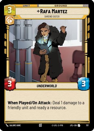 Rafa Martez - Shrewd Sister (Foil) (717) - Jump to Lightspeed Foil