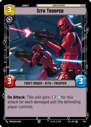 Sith Trooper (Foil) (736) - Jump to Lightspeed Foil