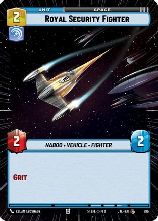 Royal Security Fighter (Hyperspace Foil) (795) - Jump to Lightspeed Foil
