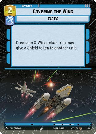 Covering the Wing (Hyperspace Foil) (810) - Jump to Lightspeed Foil