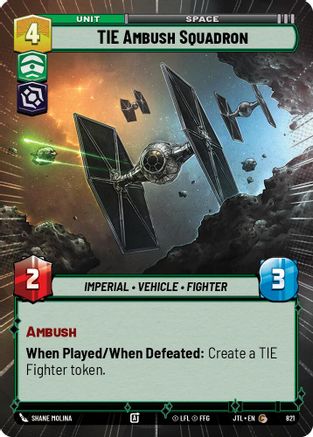 TIE Ambush Squadron (Hyperspace Foil) (821) - Jump to Lightspeed Foil