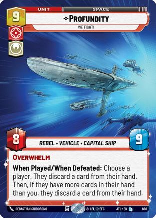 Profundity - We Fight! (Hyperspace Foil) (888) - Jump to Lightspeed Foil