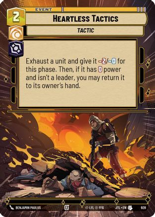 Heartless Tactics (Hyperspace Foil) (928) - Jump to Lightspeed Foil