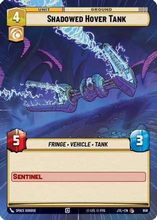Shadowed Hover Tank (Hyperspace Foil) (958) - Jump to Lightspeed Foil