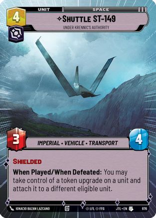 Shuttle ST-149 - Under Krennic's Authority (Hyperspace Foil) (976) - Jump to Lightspeed Foil