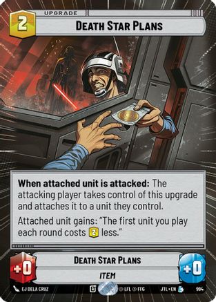Death Star Plans (Hyperspace Foil) (994) - Jump to Lightspeed Foil