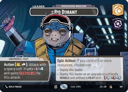 Rio Durant - Wisecrack Wheelman (Showcase) (1011) - Jump to Lightspeed Foil