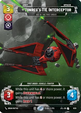 Vonreg's TIE Interceptor - Ace of the First Order (Prestige) (1030) - Jump to Lightspeed