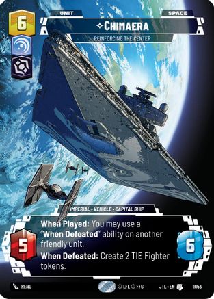 Chimaera - Reinforcing the Center (Prestige Foil) (1053) - Jump to Lightspeed Foil