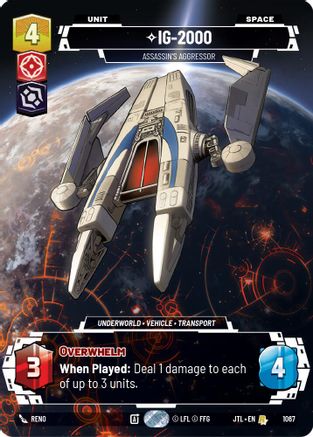 IG-2000 - Assassin's Aggressor (Prestige Foil) (1067) - Jump to Lightspeed Foil