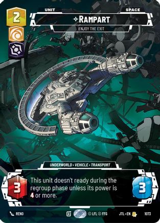 Rampart - Enjoy the Exit (Prestige Foil) (1073) - Jump to Lightspeed Foil