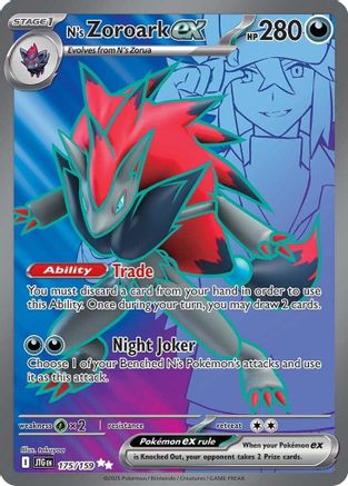 N's Zoroark ex 175/159 - Holofoil SV09 Journey Together