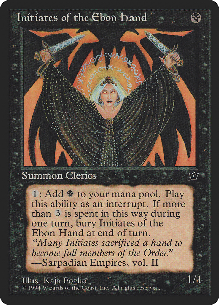 Initiates of the Ebon Hand (Foglio) (FEM-39) - Fallen Empires