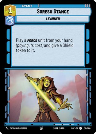 Soresu Stance (076/264) - Legends of the Force