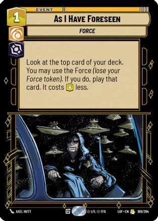 As I Have Foreseen (188/264) - Legends of the Force