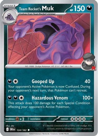 Team Rocket's Muk 124 SV10 Destined Rivals - Uncommon