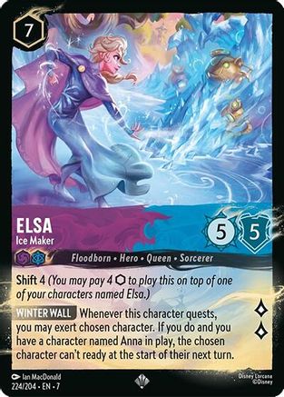Elsa - Ice Maker (224/204) - Illumineers Quest Palace Heist Cold Foil