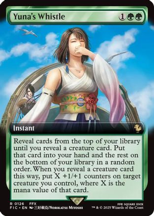 Yuna's Whistle (Extended Art) (FIC-126) - Commander: FINAL FANTASY