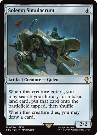 Solemn Simulacrum (Surge Foil) (FIC-360) - Commander: FINAL FANTASY Foil