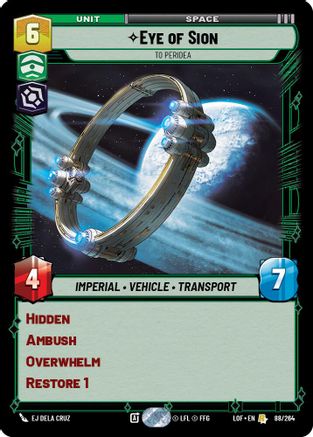 Eye of Sion - To Peridea (088/264) - Legends of the Force