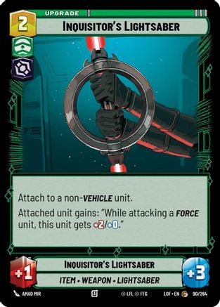 Inquisitor's Lightsaber (090/264) - Legends of the Force