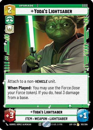 Yoda's Lightsaber (102/264) - Legends of the Force