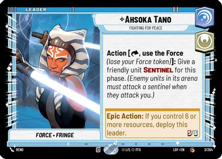 Ahsoka Tano - Fighting For Peace (003/264) - Legends of the Force