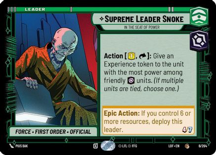 Supreme Leader Snoke - In the Seat of Power (006/264) - Legends of the Force
