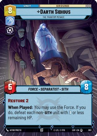 Darth Sidious - The Phantom Menace (Hyperspace) (303) - Legends of the Force