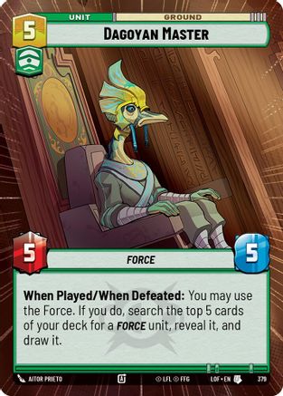 Dagoyan Master (Hyperspace) (379) - Legends of the Force