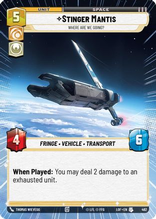 Stinger Mantis - Where Are We Going? (Hyperspace) (462) - Legends of the Force