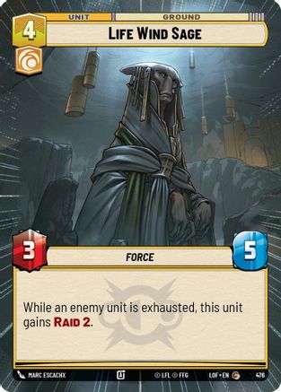 Life Wind Sage (Hyperspace) (476) - Legends of the Force