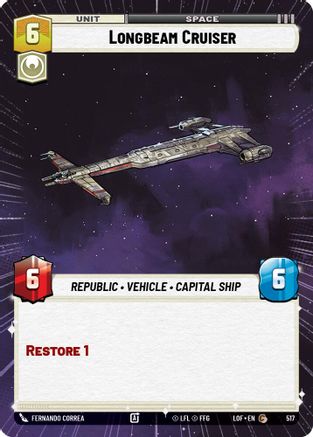 Longbeam Cruiser (Hyperspace) (517) - Legends of the Force
