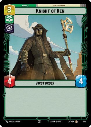 Knight of Ren (Foil) (586) - Legends of the Force Foil