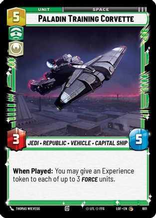 Paladin Training Corvette (Foil) (601) - Legends of the Force Foil