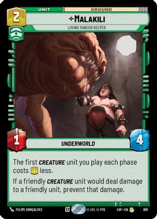 Malakili - Loving Rancor Keeper (Foil) (610) - Legends of the Force Foil