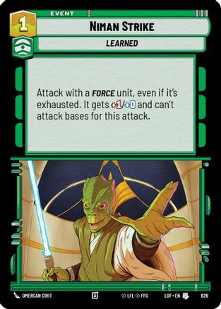Niman Strike (Foil) (626) - Legends of the Force Foil