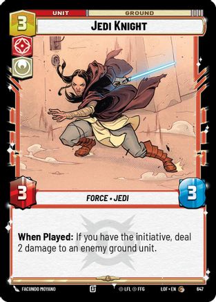 Jedi Knight (Foil) (647) - Legends of the Force Foil