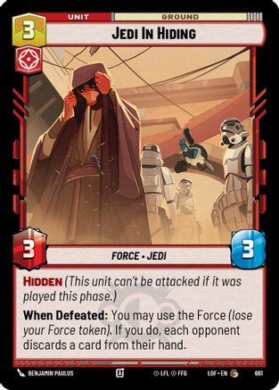 Jedi In Hiding (Foil) (661) - Legends of the Force Foil