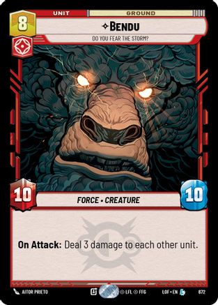 Bendu - Do You Fear the Storm? (Foil) (672) - Legends of the Force Foil