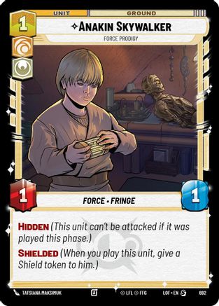 Anakin Skywalker - Force Prodigy (Foil) (692) - Legends of the Force Foil