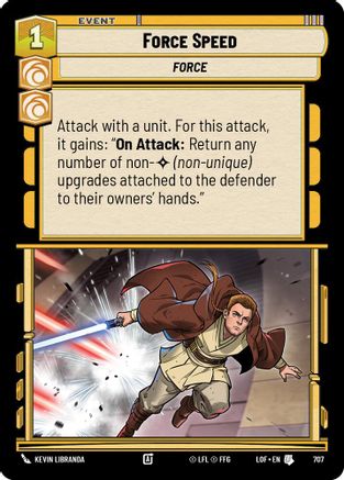 Force Speed (Foil) (707) - Legends of the Force Foil