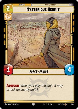 Mysterious Hermit (Foil) (710) - Legends of the Force Foil