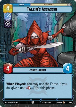 Talzin's Assassin (Hyperspace Foil) (775) - Legends of the Force Foil