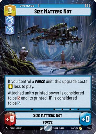 Size Matters Not (Hyperspace Foil) (796) - Legends of the Force Foil